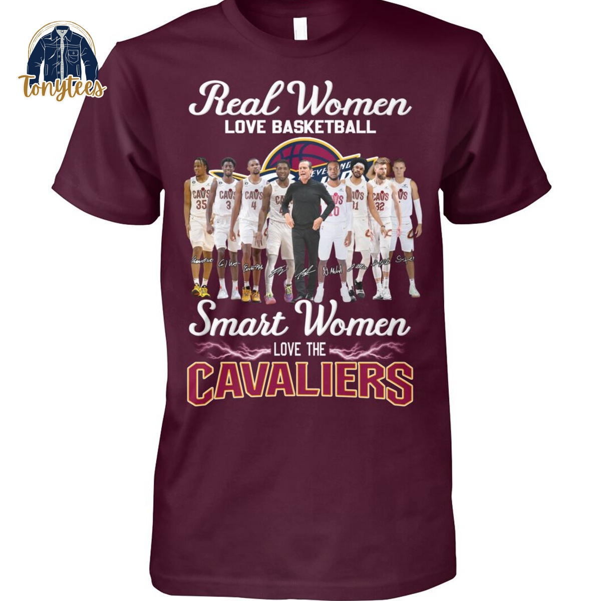 Real Women Love Basketball Smart Women Love The Cavaliers Shirt