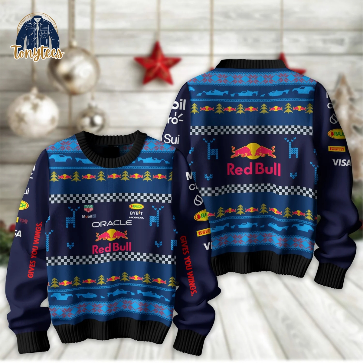 Red Bull Racing Christmas Ugly Sweater