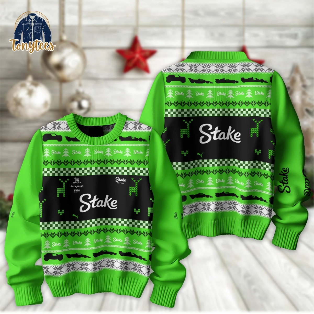 Stake F1 Team Christmas Ugly Sweater