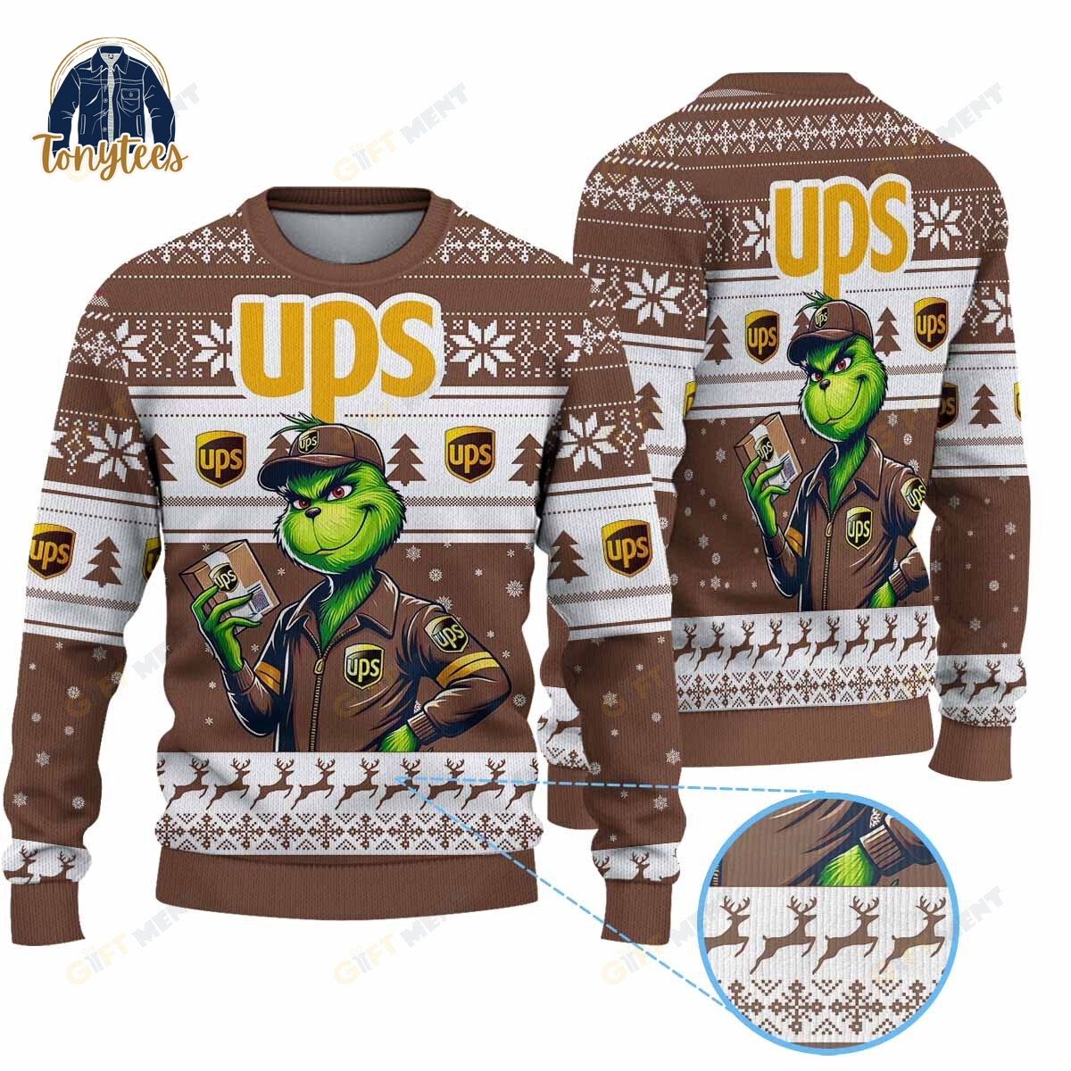 USP x Grinch Ugly Christmas Sweater