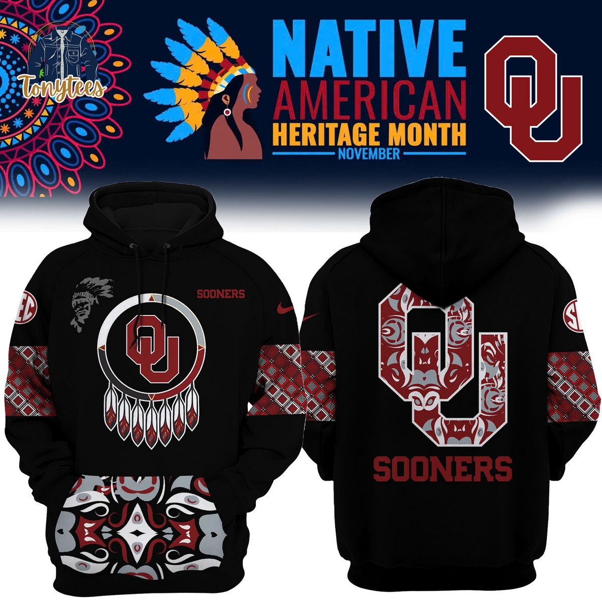 Women’s Oklahoma Sooners 2024 Native American Heritage Month Pullover Hoodie