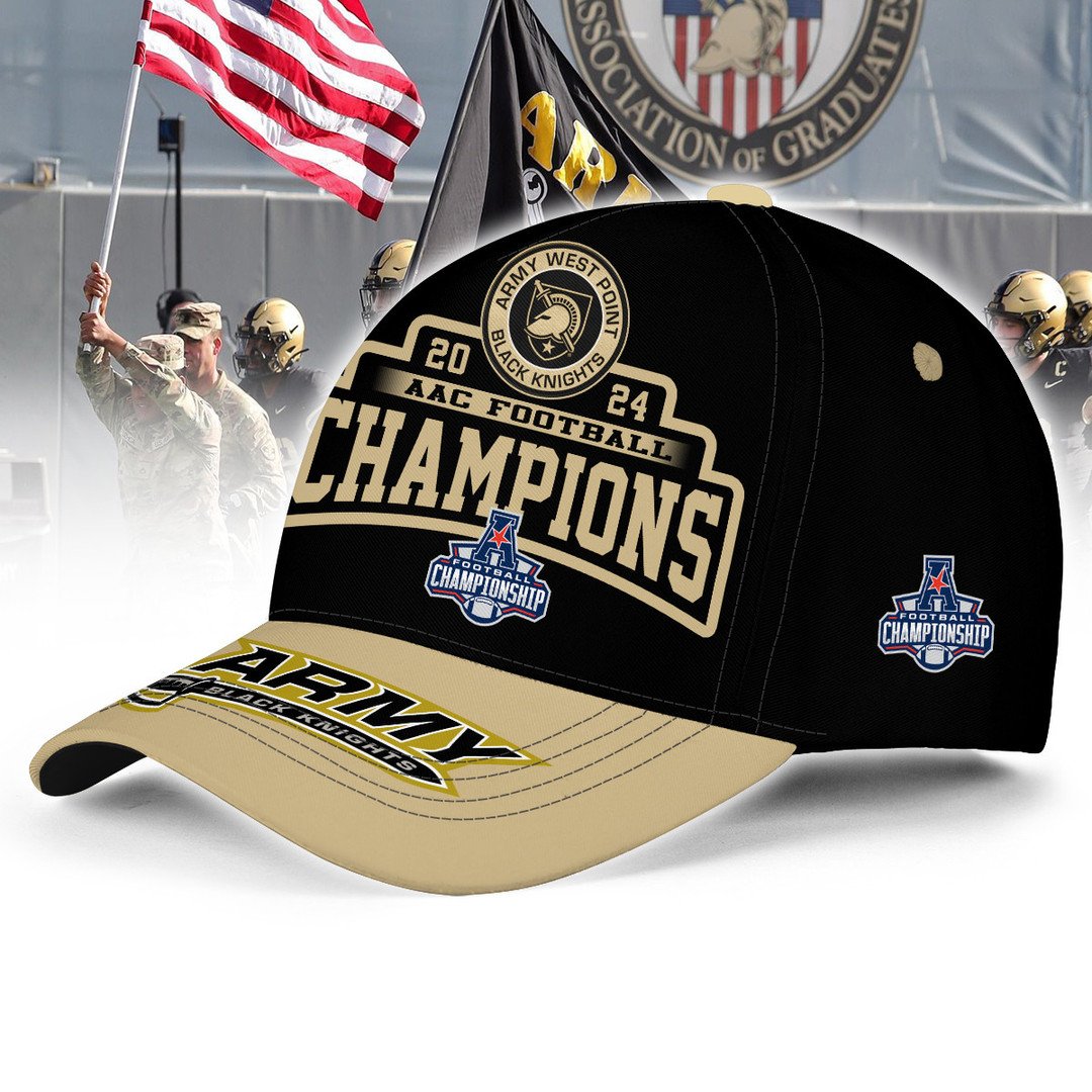 Army Black Knights 2024 AAC Football Champions Cap