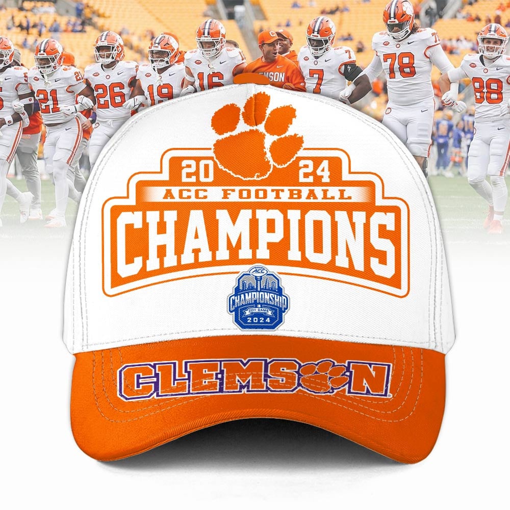 Clemson Tigers 2024 ACC Football Champions Cap