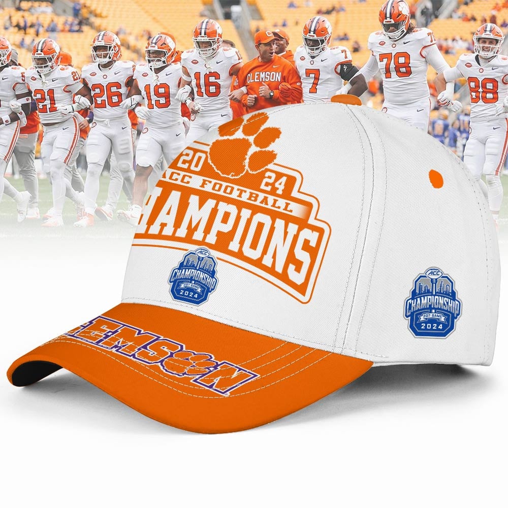 Clemson Tigers 2024 ACC Football Champions Cap