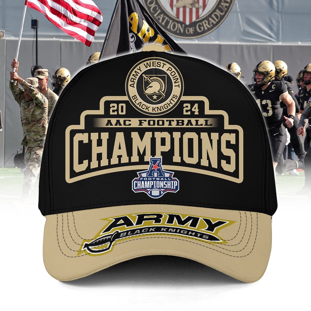 Army Black Knights 2024 AAC Football Champions Cap