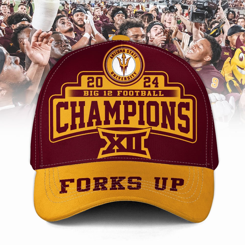 Arizona State University Forks Up 2024 Big 12 Champions Cap