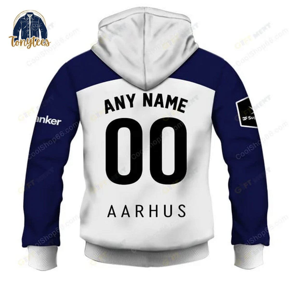 Aarhus Gymnastikforening Personalized Home Jersey Hoodie Shirt