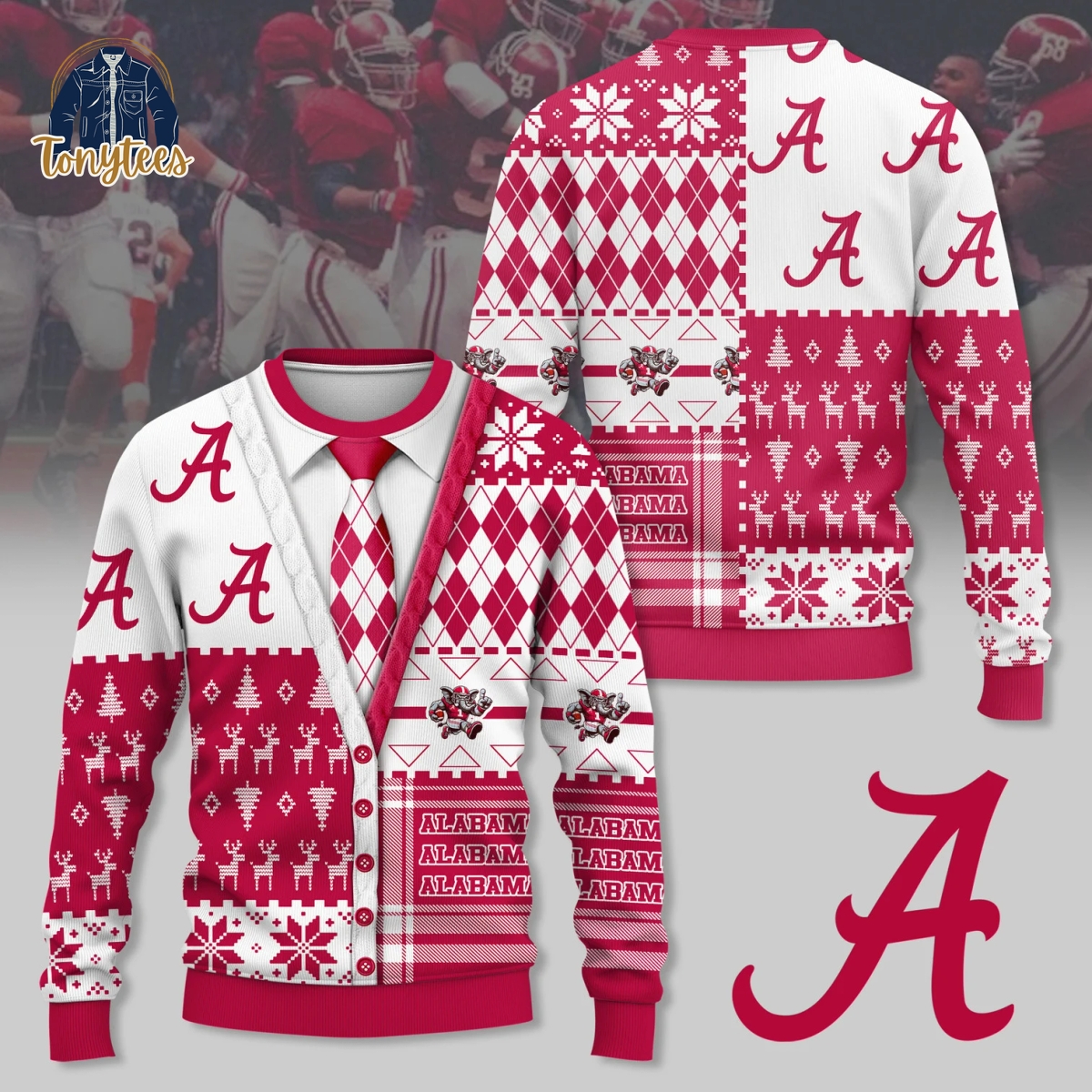 Alabama Crimson Tide football 2024 Ugly Christmas Sweater