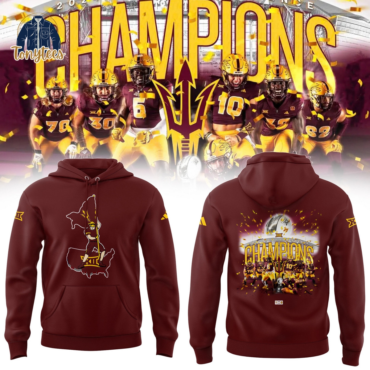 Arizona State Sun Devils Big 12 Champions Hoodie