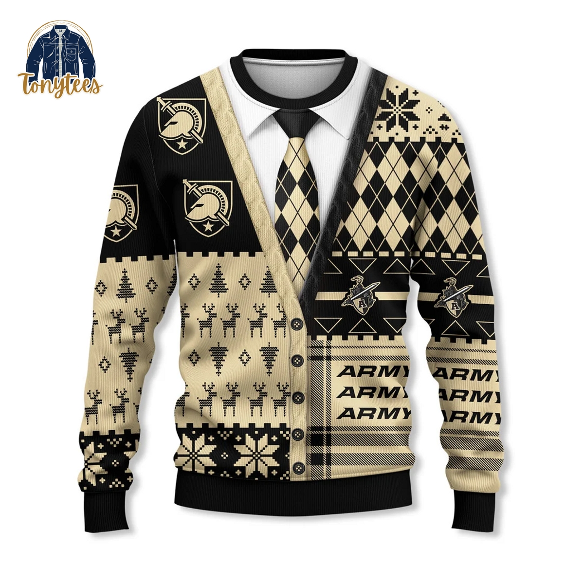 Army Black Knights 2024 Ugly Christmas Sweater