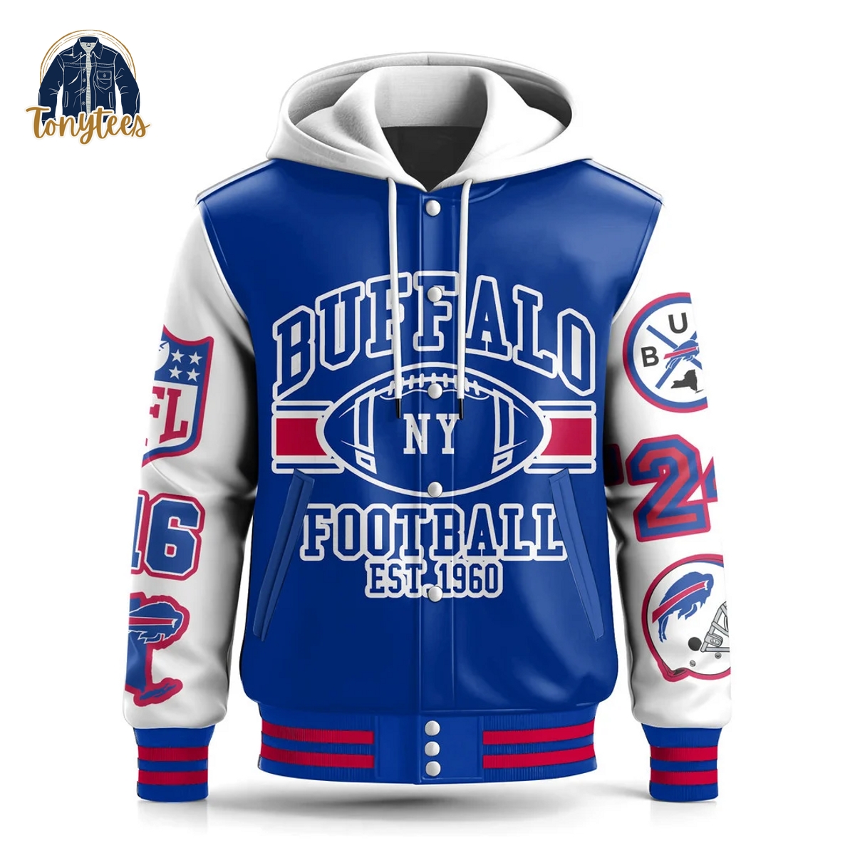 Buffalo Bills Mafia Hooded Baseball Jacket