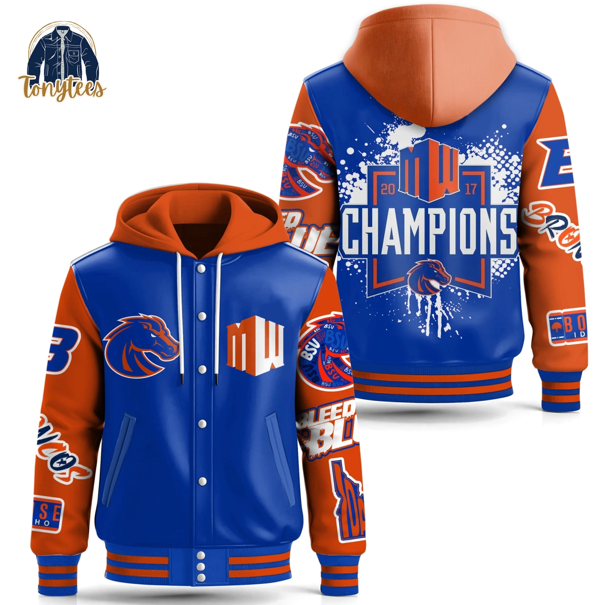 Denver Broncos 2024 Champions Hooded Baseball Jacket