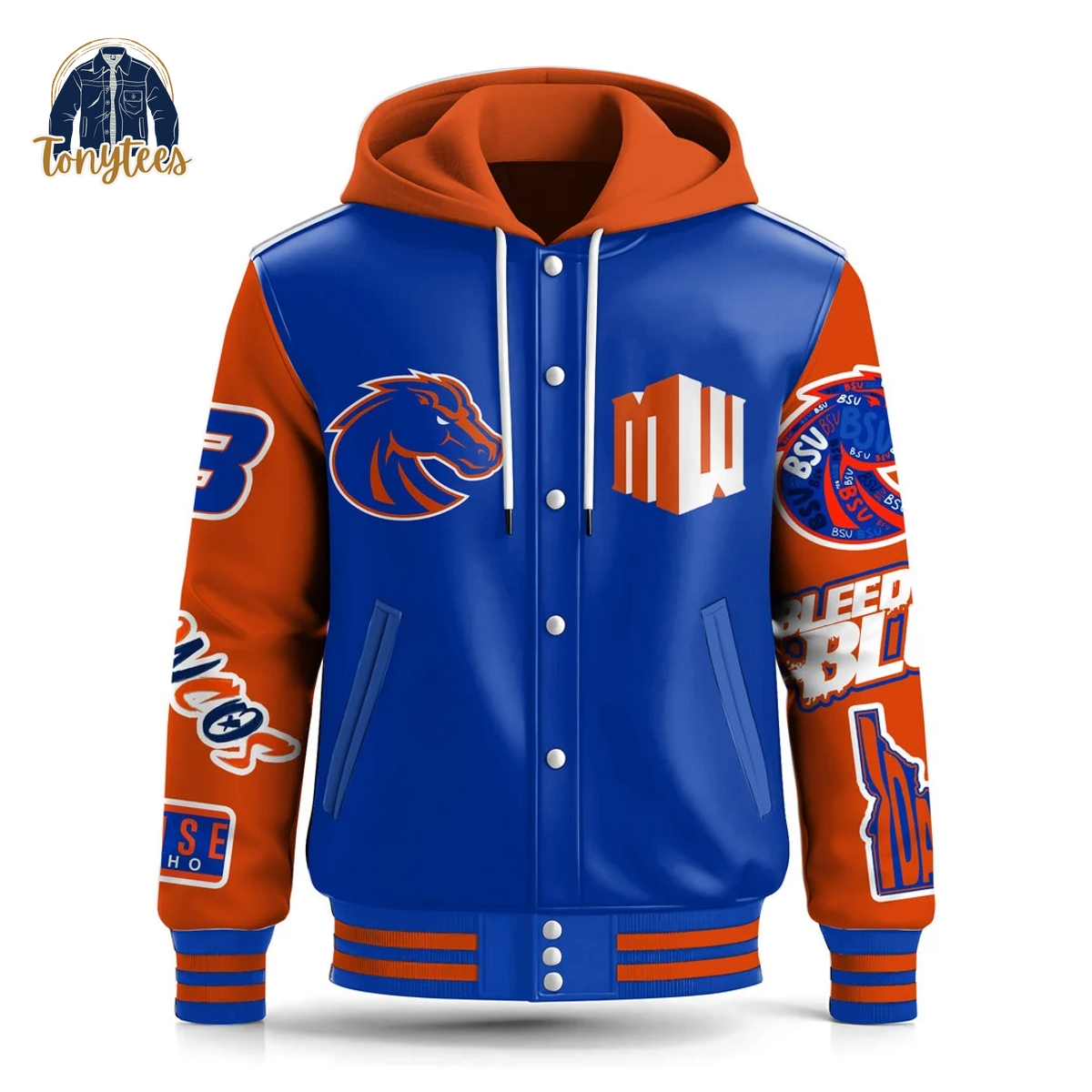 Denver Broncos 2024 Champions Hooded Baseball Jacket