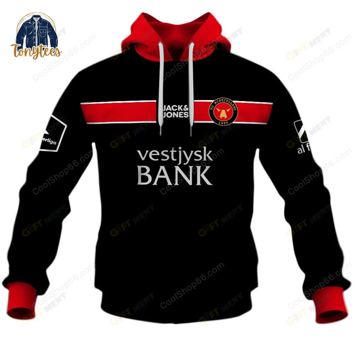 FC Midtjylland Personalized Home Jersey Hoodie Shirt