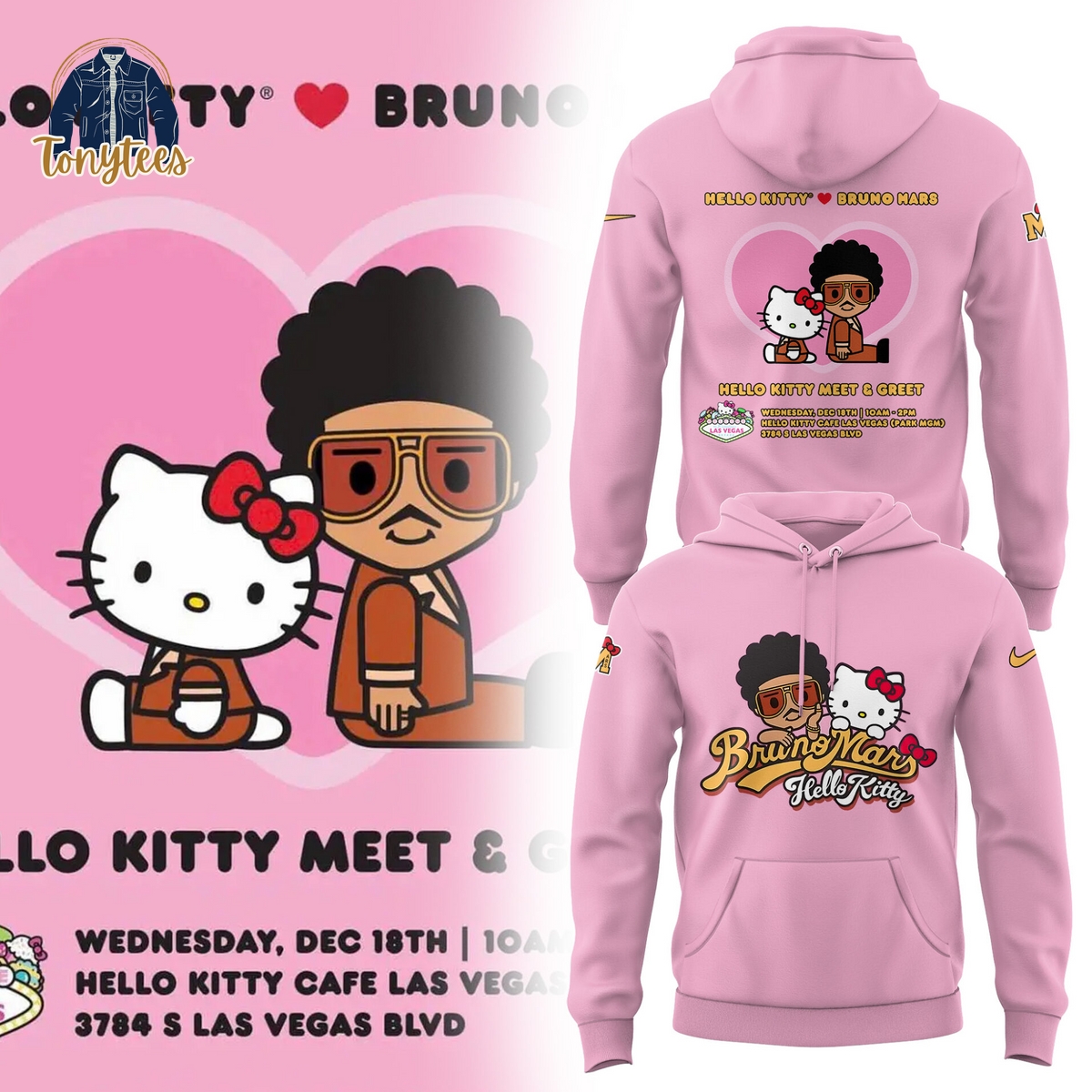 Hello Kitty x Bruno Mars Hoodie