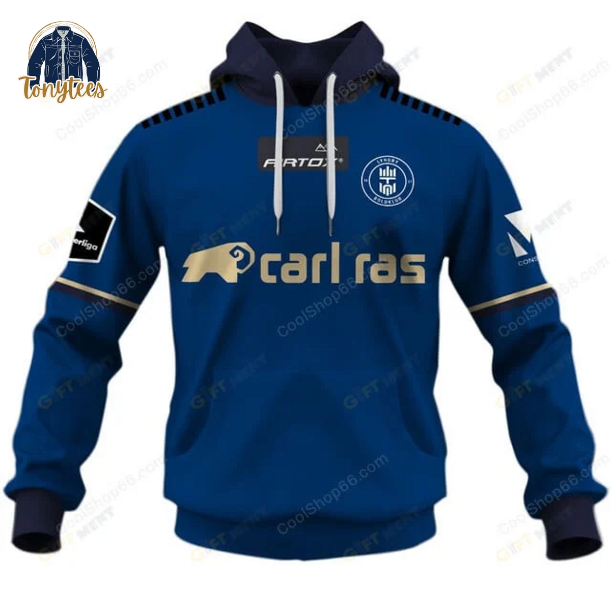 Lyngby Boldklub Personalized Home Jersey Hoodie Shirt