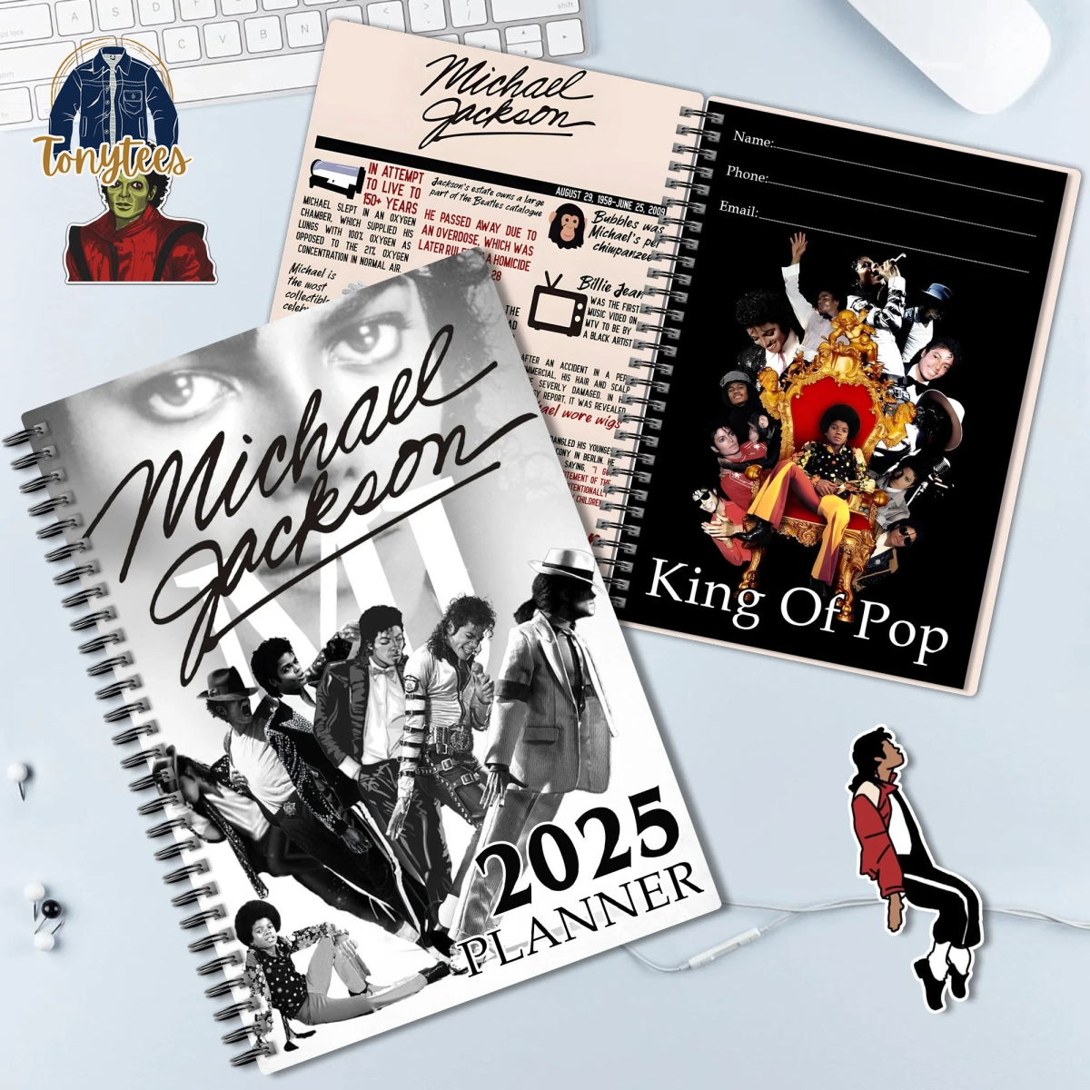 Michael Jackson King Of Pop 2025 Planner