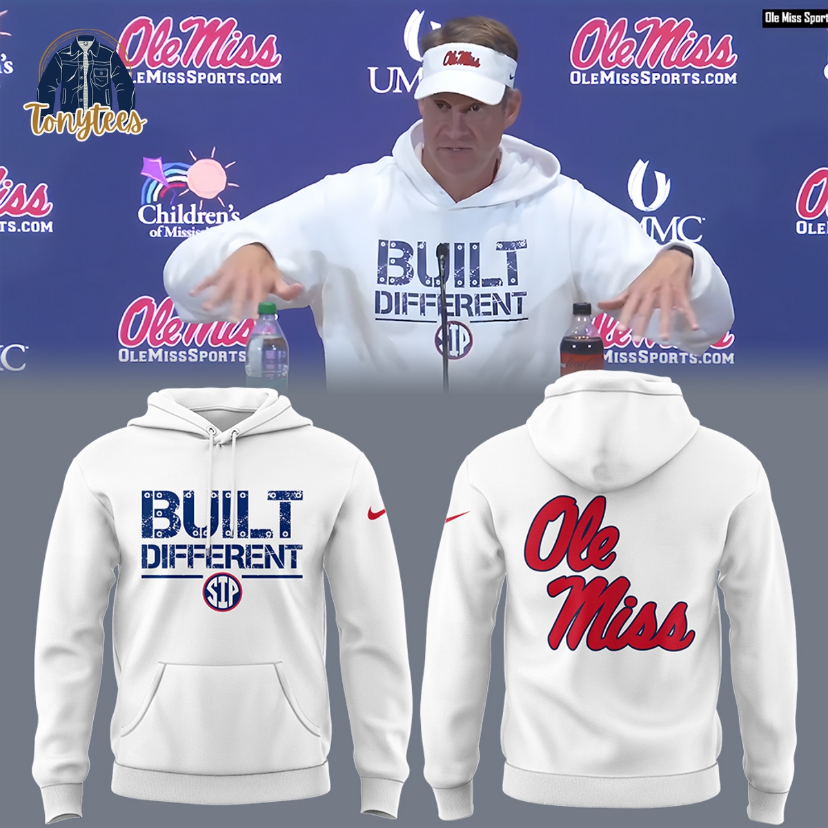 Ole Miss Rebels Football Built Different Hoodie