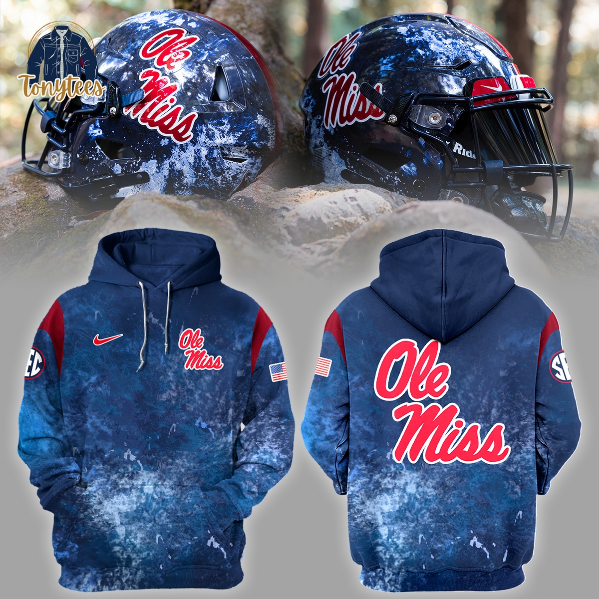 Ole Miss Rebels NCAA 2024 Big12 Hoodie