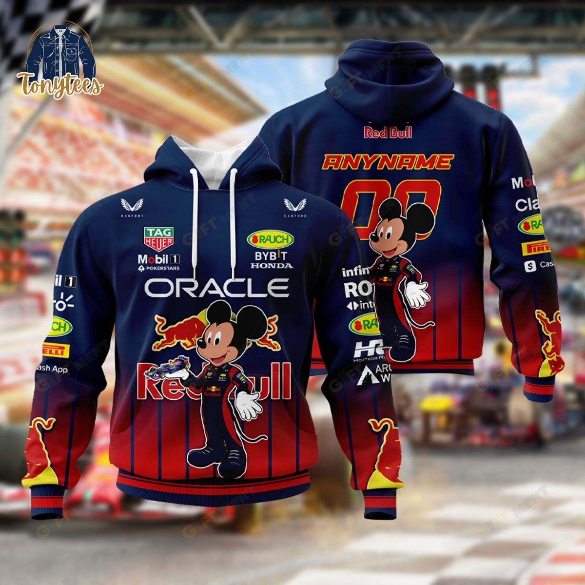 Red Bull Racing x Mickey Personalized Hoodie