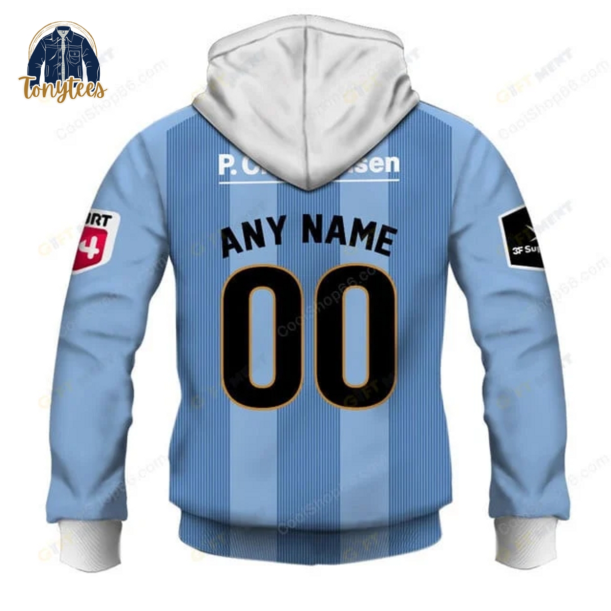 Sonderjyske Fodbold Personalized Home Jersey Hoodie Shirt