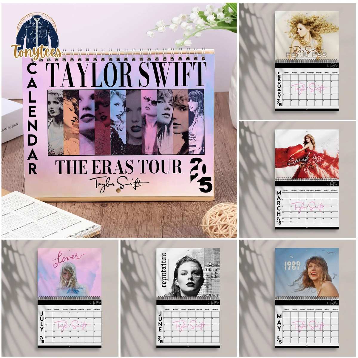 The Eras Tour Taylor Swift 2025 Wall Hanging Calendar