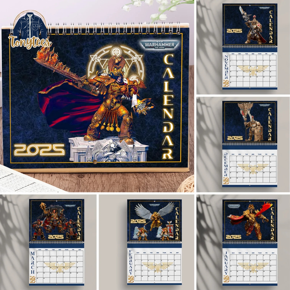 Warhammer 40,000 Mechanicus 2025 Wall Hanging Calendar